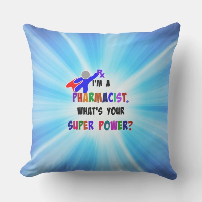 Pharmacist Humour Outdoor Cushion (Front)