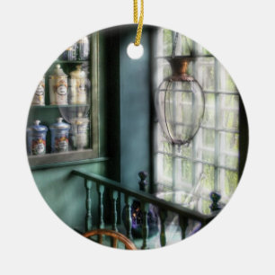 Pharmacist - In a Pharmacists window Ceramic Ornament