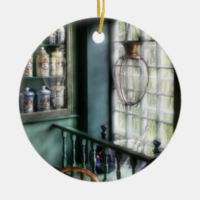 Pharmacist - In a Pharmacists window Ceramic Ornament (Front)
