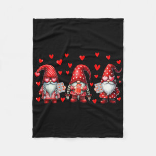 Pharmacist Job Team Three Gnomes Valentine's Day C Fleece Blanket