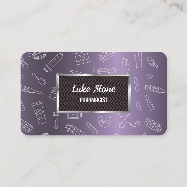 Pharmacist Medical Business Card (Front)