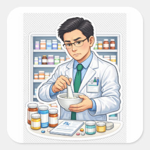 Pharmacist Medicine Sticker