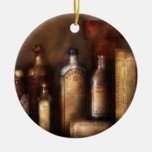 Pharmacist - Medicine with what ails ya Ceramic Ornament