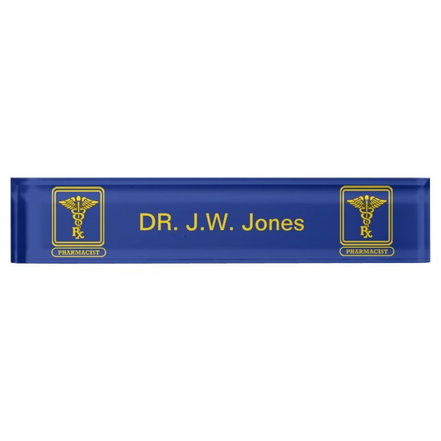 Pharmacist Nameplate (Front)