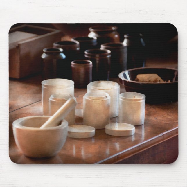 Pharmacist - Pestle and cups Mouse Pad (Front)