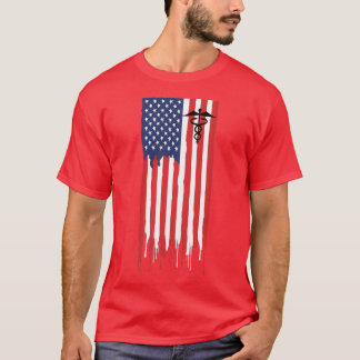 Pharmacist Pharmacists Pharmacy America Flag Gift T-Shirt