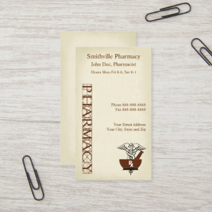 Pharmacist Pharmacy Business Card