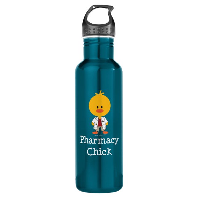 Pharmacist Pharmacy Chick 710 Ml Water Bottle (Front)