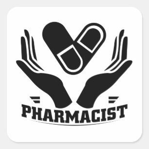 Pharmacist   Pharmacy Pharmaceutical Medicine Gift Square Sticker