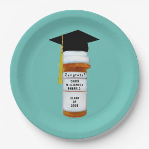 Pharmacist Pharmacy School Graduation Paper Plate