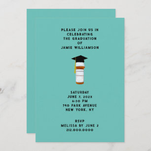 Pharmacist Pharmacy School Graduation Party Invitation