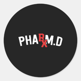Pharmacist Pharmacy Student Rx Pharm D Classic Round Sticker