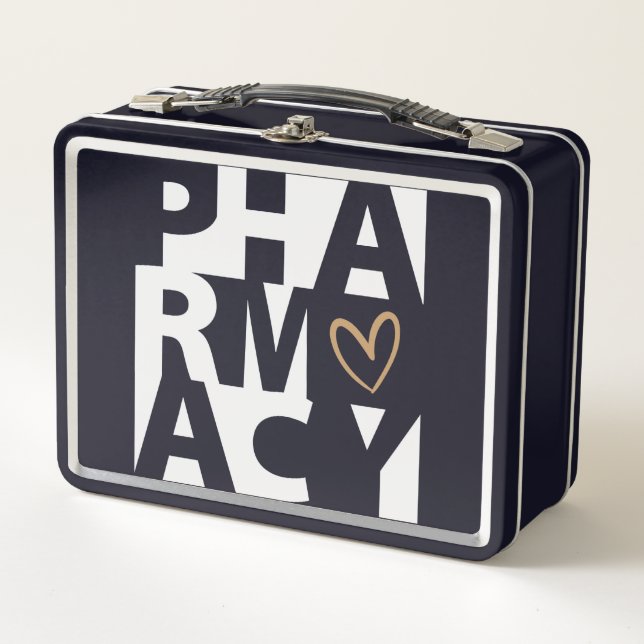 Pharmacist Pharmacy Technician Metal Lunch Box (Front)