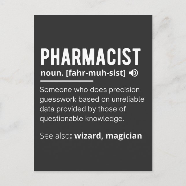 pharmacist postcard (Front)