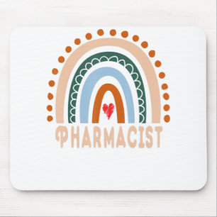 Pharmacist Rainbow Cute Appreciation Essential Wor Mouse Pad