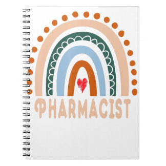 Pharmacist Rainbow Cute Appreciation Essential Wor Notebook