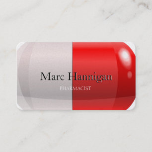PHARMACIST - red pill pharmacy Business Card
