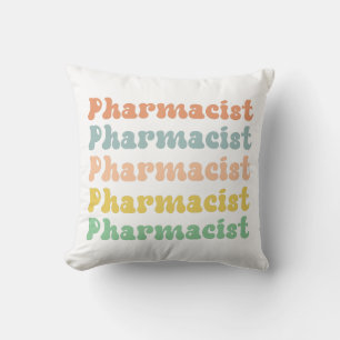 Pharmacist Retro Groovy Pharmacy Cushion