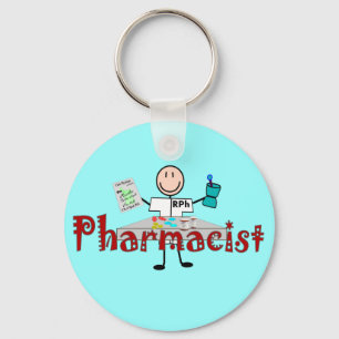 Pharmacist Stick Person--Gifts Key Ring