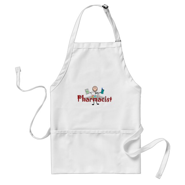 Pharmacist Stick Person--Gifts Standard Apron (Front)