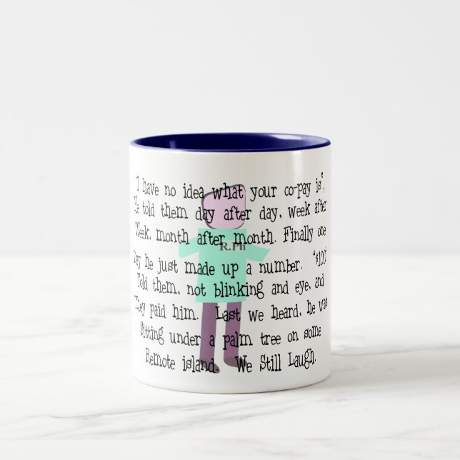 Pharmacist Story ARt "Pharmacists Revenge" Two-Tone Coffee Mug (Center)