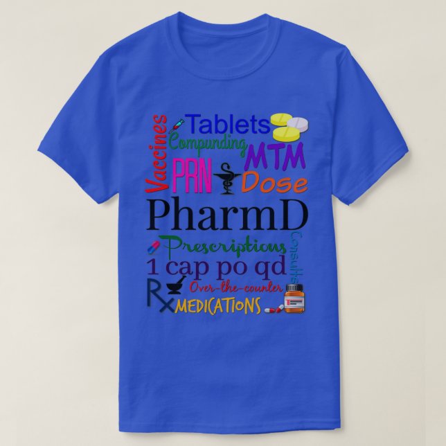 Pharmacist Subway Art T-Shirt (Design Front)