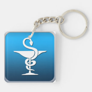 Pharmacist Symbol Key Ring