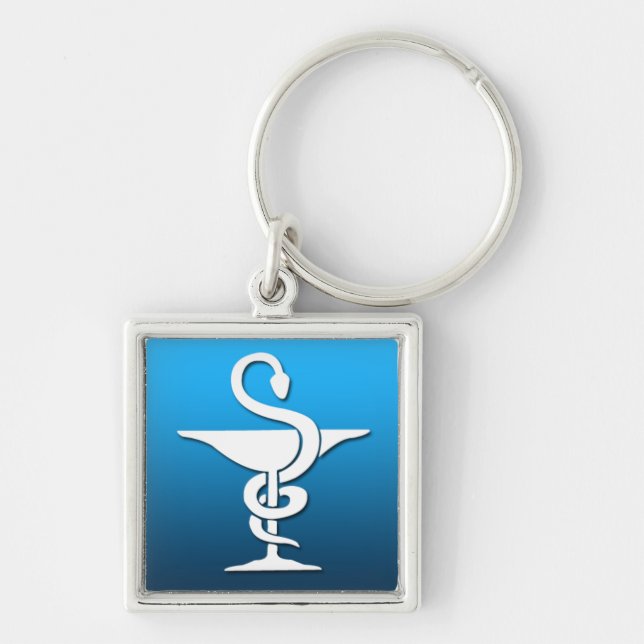 Pharmacist Symbol Key Ring (Front)