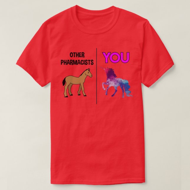 Pharmacist Unicorn T-Shirt (Design Front)