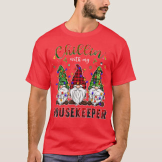 Pharmacist Xmas with Gnomes Christmas Tree Lights  T-Shirt