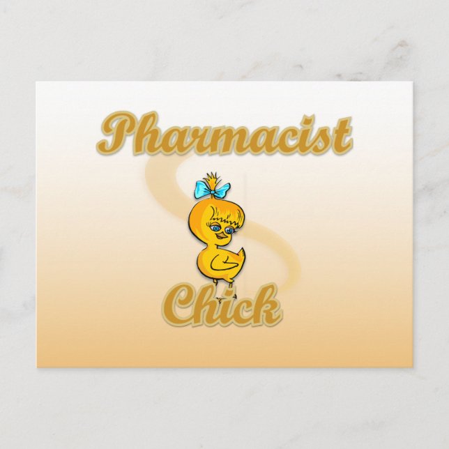 Pharmacists Chick Postcard (Front)