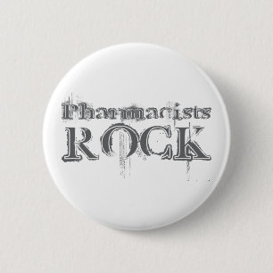 Pharmacists Rock 6 Cm Round Badge