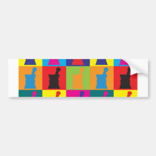 Pharmacology Pop Art Bumper Sticker
