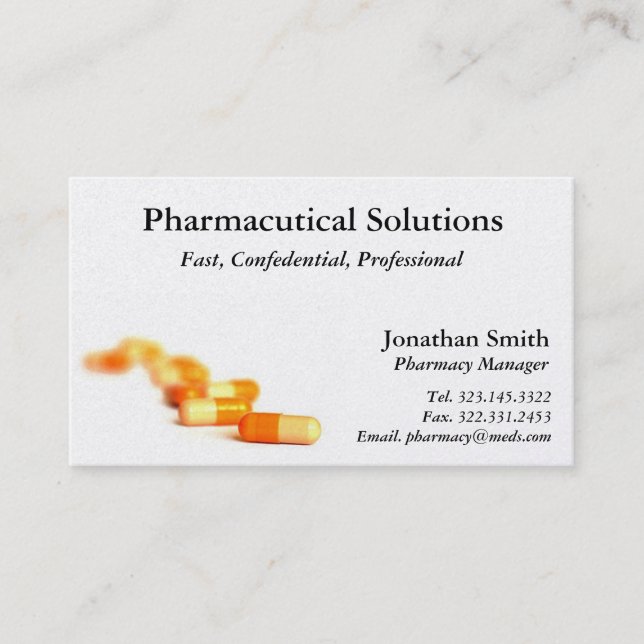 Pharmacy Business Card (Front)