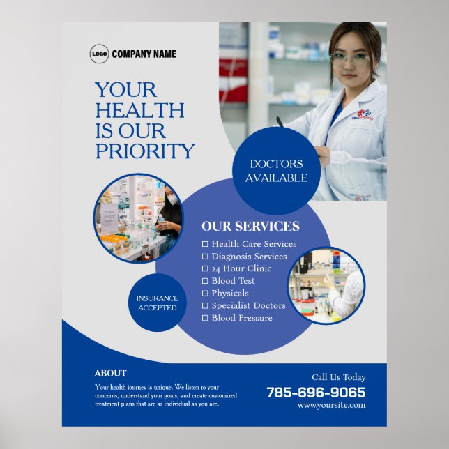 Pharmacy Business Services Custom Poster (Front)