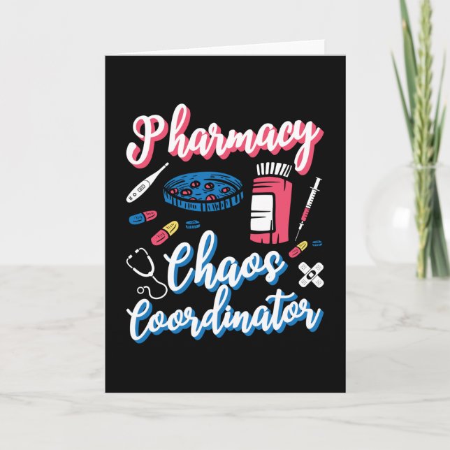 Pharmacy Chaos Coordinator Pharmacist Technician Card (Front)