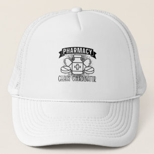 Pharmacy Chaos Coordinator Tech Pharmacist Trucker Hat