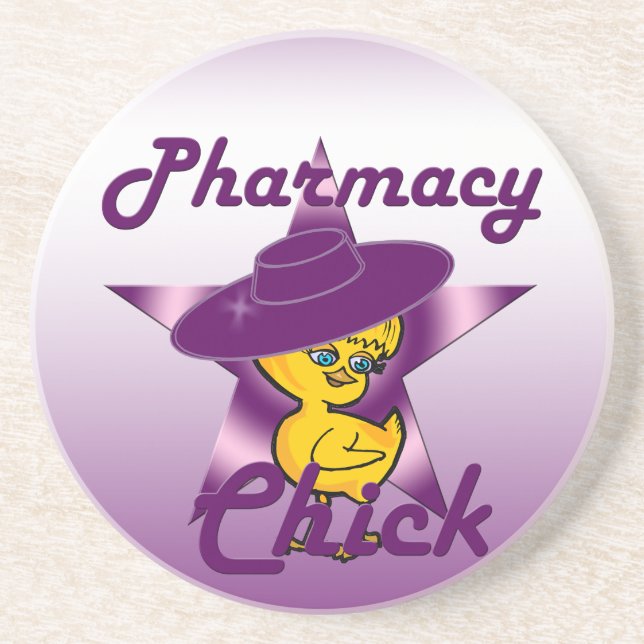 Pharmacy Chick #9 Coaster (Front)