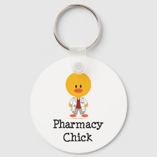 Pharmacy Chick Keychain