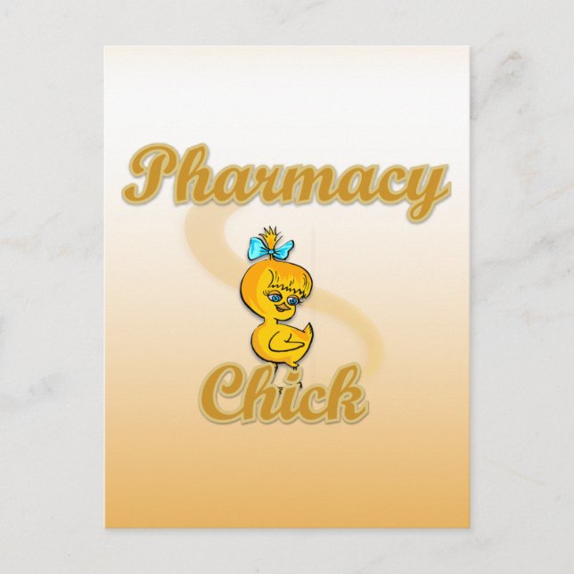 Pharmacy Chick Postcard (Front)
