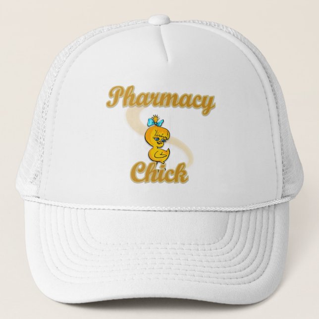 Pharmacy Chick Trucker Hat (Front)
