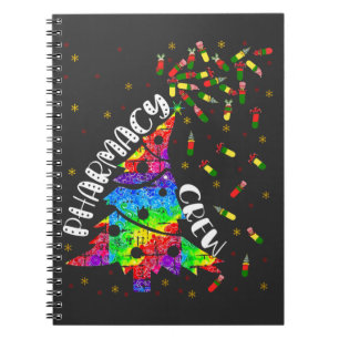 Pharmacy Christmas Crew Funny Xmas Pharmacist Gift Notebook