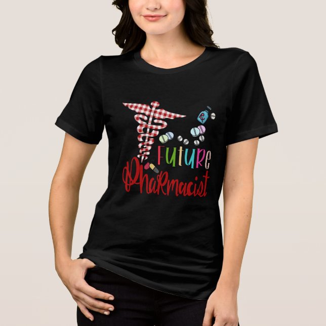 Pharmacy Christmas Future  Pharmacist Tri-Blend Shirt (Front)