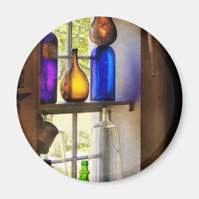 Pharmacy - Colourful glassware Magnet (Front)