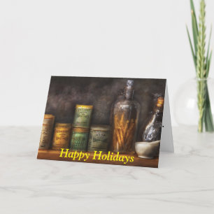 Pharmacy - Cough Drops & Kidney Pills Holiday Card