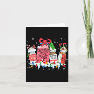 Pharmacy Crew Christmas Pharmacist Medicine Reinde Card