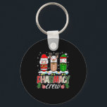 Pharmacy Crew Christmas Pills Snowman Reindeer San Key Ring<br><div class="desc">This is a great gift for your family,  friends during Hanukkah holiday. They will be happy to receive this gift from you during Hanukkah holiday.</div>