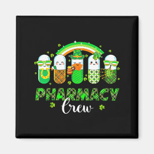 Pharmacy crew funny pills rainbow pharmacist st magnet