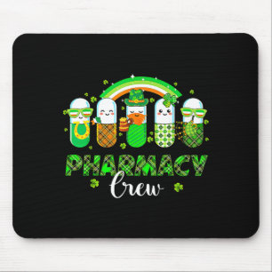 Pharmacy crew funny pills rainbow pharmacist st mouse pad