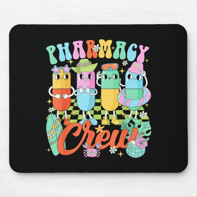 Pharmacy Crew Summer Vacation Pharmacy Technician Mouse Pad (Front)